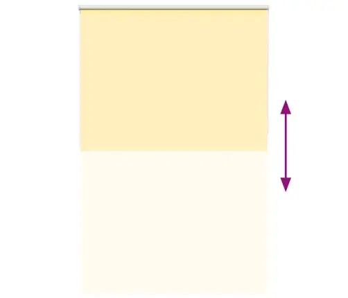 Roletas Geltona 160X230 Cm Audinio Plotis 156,6 Cm Poliesteris