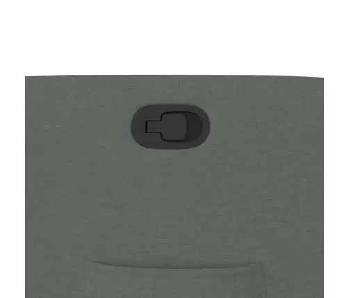 Atpūtas Krēsls, Atgāžams, Tumši Pelēks Audums Vidaxl