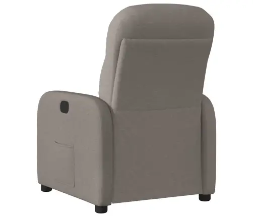 Atpūtas Krēsls, Atgāžams, Pelēkbrūns Audums Vidaxl