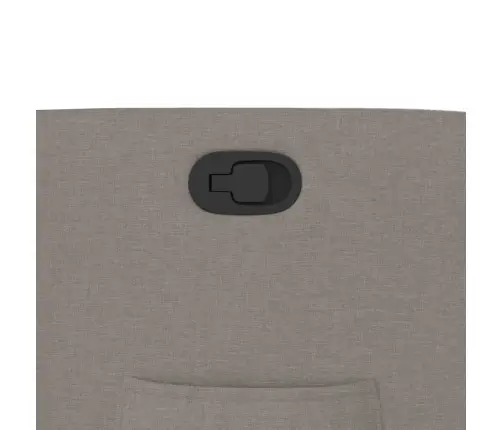 Atpūtas Krēsls, Atgāžams, Pelēkbrūns Audums Vidaxl