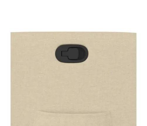 Atpūtas Krēsls, Atgāžams, Krēmkrāsas Audums Vidaxl