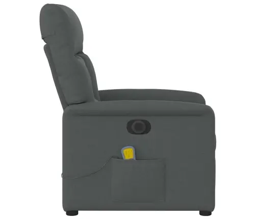 Atpūtas Krēsls, Atgāžams, Gaiši Pelēks Audums Vidaxl