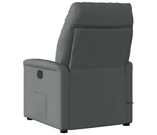 Atpūtas Krēsls, Atgāžams, Gaiši Pelēks Audums Vidaxl