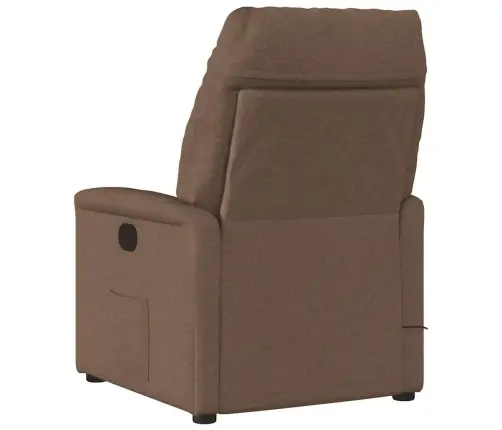 Atlošiamas Krėslas, Rudos Spalvos, Audinys