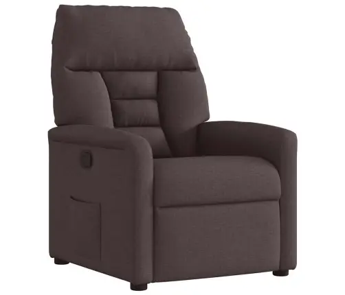 Atpūtas Krēsls, Atgāžams, Tumši Brūns Audums Vidaxl Atpūtas Krēsls, Atgāžams, Tumši Brūns Audums Vidaxl