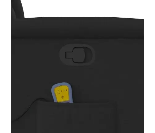 Masāžas Krēsls, Atgāžams, Melns Audums Vidaxl