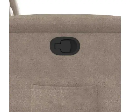 Atpūtas Krēsls, Atgāžams, Pelēkbrūns Mikrošķiedras Audums Vidaxl