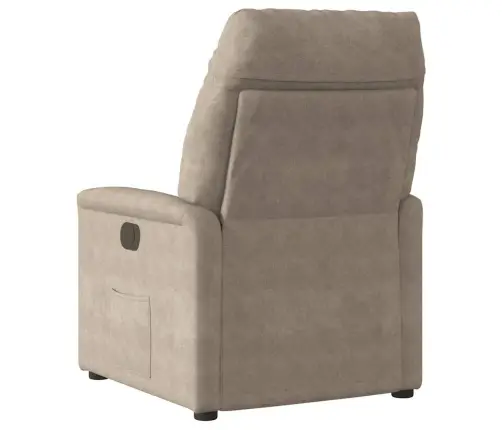 Masāžas Krēsls, Atgāžams, Pelēkbrūns Mikrošķiedras Audums Vidaxl