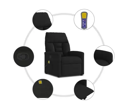 Massaažitool, Must, Mikrofiiber Kangas