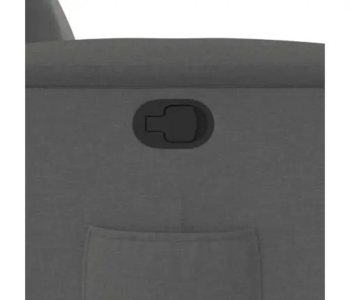 Atpūtas Krēsls, Atgāžams, Tumši Pelēks Audums Vidaxl