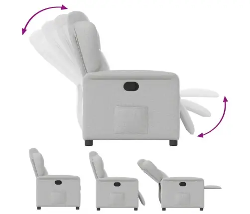 Atzveltnes Krēsls Mākonis Pelēks Audums Vidaxl