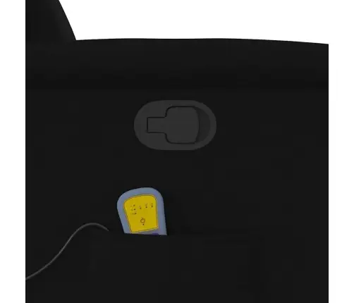 Masāžas Krēsls, Atgāžams, Melns Audums Vidaxl