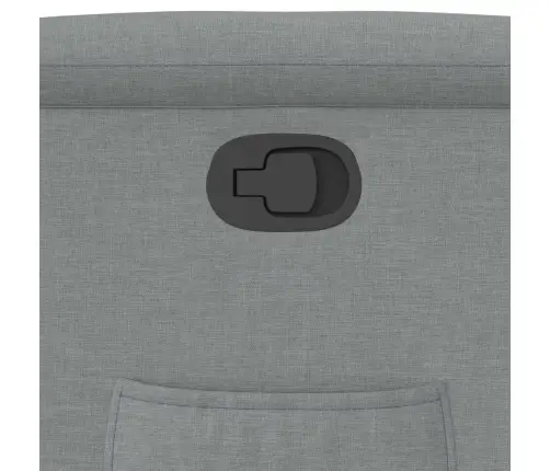 Atpūtas Krēsls, Atgāžams, Gaiši Pelēks Audums Vidaxl