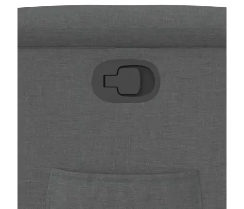 Atpūtas Krēsls, Atgāžams, Tumši Pelēks Audums Vidaxl