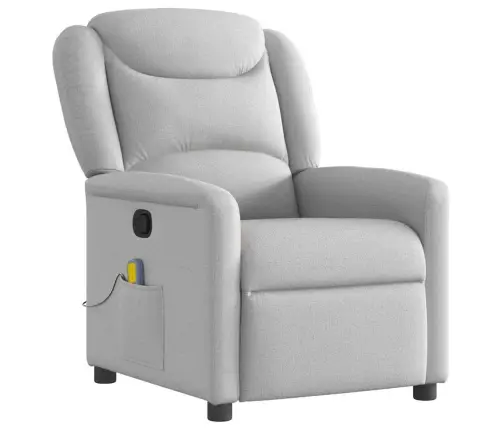 Massage Recliner Tool Cloud Grey Fabric