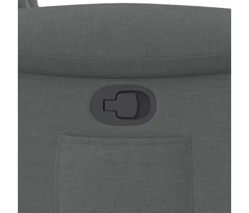 Atpūtas Krēsls, Atgāžams, Tumši Pelēks Audums Vidaxl