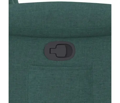 Atpūtas Krēsls, Atgāžams, Tumši Zaļš Audums Vidaxl