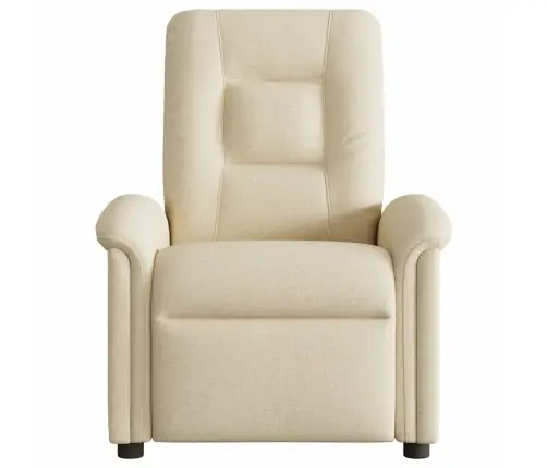 Atpūtas Krēsls, Atgāžams, Krēmkrāsas Audums Vidaxl