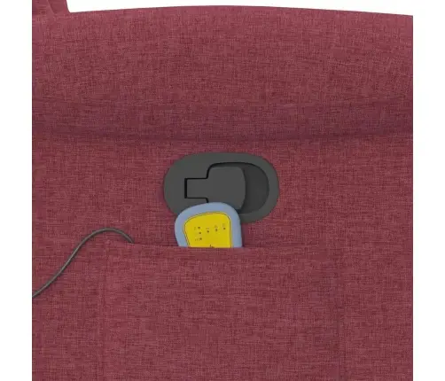 Masāžas Krēsls, Atgāžams, Vīnsarkans Audums Vidaxl Masāžas Krēsls, Atgāžams, Vīnsarkans Audums Vidaxl