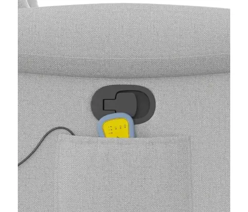 Atlošiamas Masažinis Krėslas, Pilkos Spalvos, Audinys