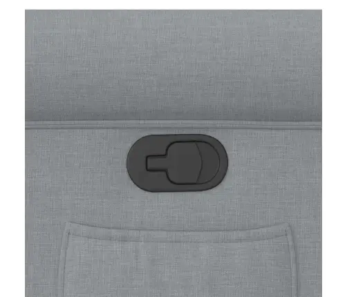 Atpūtas Krēsls, Atgāžams, Gaiši Pelēks Audums Vidaxl