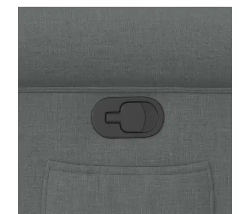 Atlošiamas Krėslas, Tamsiai Pilkos Spalvos, Audinys