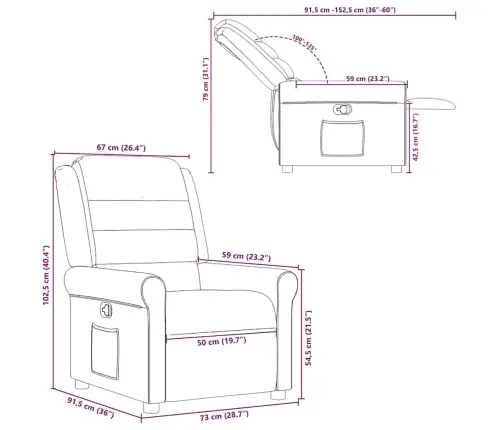 Atlošiamas Krėslas, Raudonojo Vyno Spalvos, Audinys