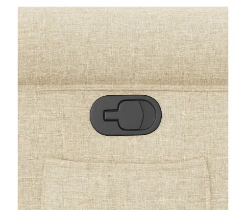 Atpūtas Krēsls, Atgāžams, Krēmkrāsas Audums Vidaxl