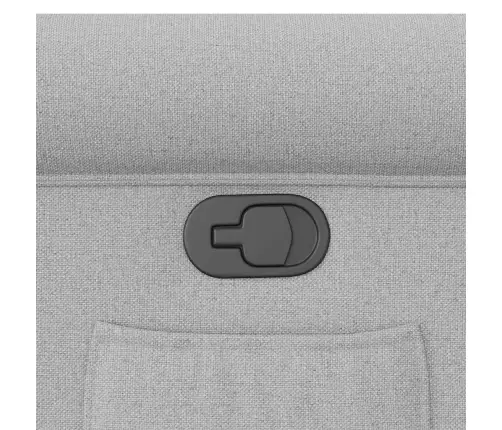 Atlošiamas Krėslas, Pilkos Spalvos, Audinys