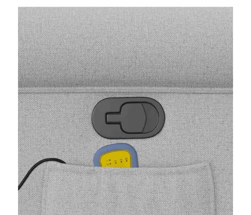 Atlošiamas Masažinis Krėslas, Pilkos Spalvos, Audinys