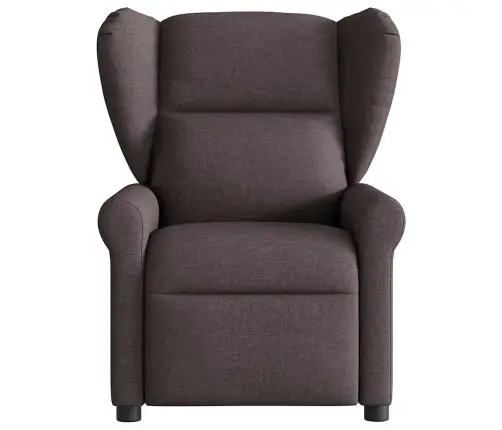 Atpūtas Krēsls, Atgāžams, Tumši Brūns Audums Vidaxl