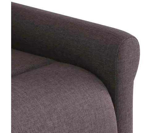 Atpūtas Krēsls, Atgāžams, Tumši Brūns Audums Vidaxl