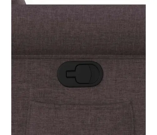 Atpūtas Krēsls, Atgāžams, Tumši Brūns Audums Vidaxl