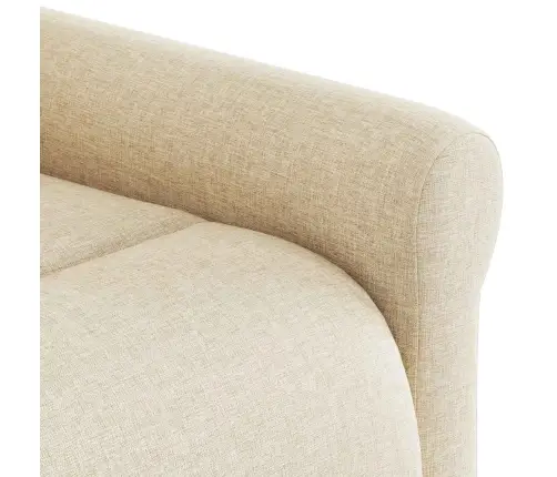 Atlošiamas Krėslas, Kreminės Spalvos, Audinys