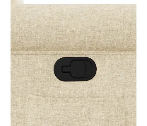 Atlošiamas Krėslas, Kreminės Spalvos, Audinys