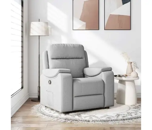 Atzveltnes Krēsls Mākonis Pelēks Audums Vidaxl