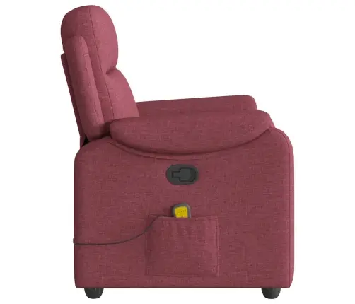 Masāžas Krēsls, Atgāžams, Vīnsarkans Audums Vidaxl