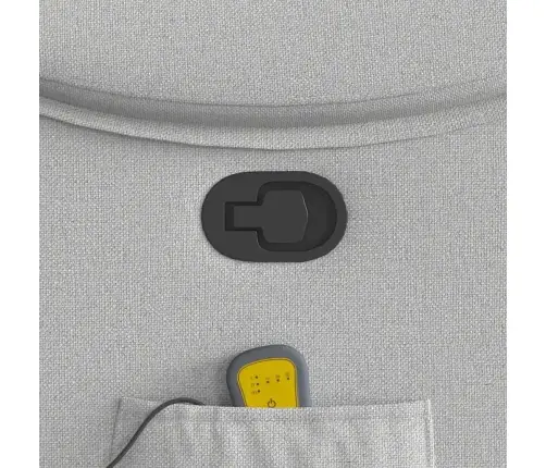 Masāžas Krēsls, Mākonis Pelēks Audums Vidaxl