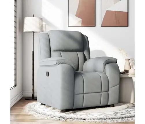 Atpūtas Krēsls, Atgāžams, Gaiši Pelēks Audums Vidaxl Atpūtas Krēsls, Atgāžams, Gaiši Pelēks Audums Vidaxl