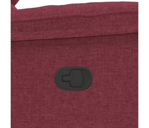 Atpūtas Krēsls, Atgāžams, Vīnsarkans Audums Vidaxl