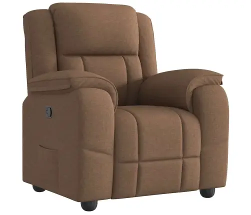 Atpūtas Krēsls, Atgāžams, Brūns Audums Vidaxl