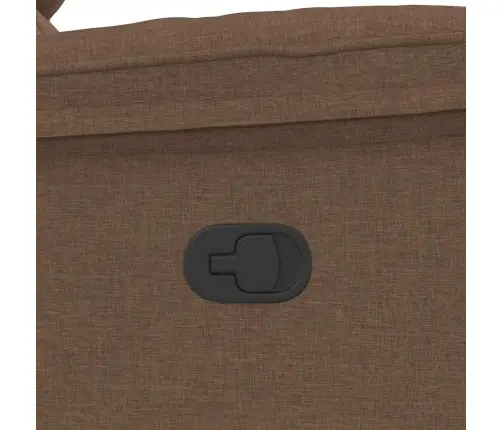 Atpūtas Krēsls, Atgāžams, Brūns Audums Vidaxl