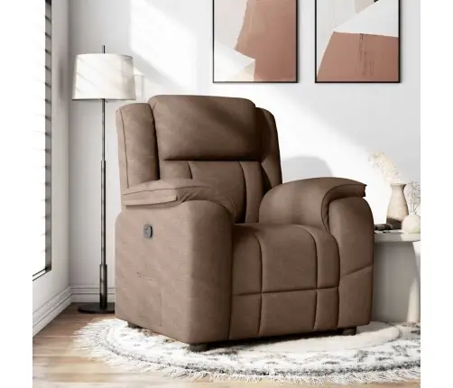 Atpūtas Krēsls, Atgāžams, Brūns Audums Vidaxl