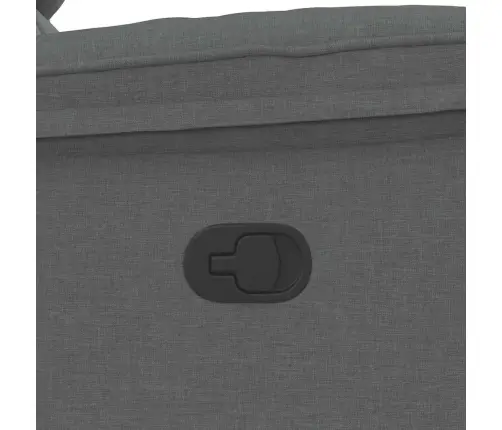 Masāžas Krēsls, Atgāžams, Tumši Pelēks Audums Vidaxl