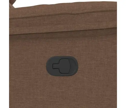 Atlošiamas Masažinis Krėslas, Rudos Spalvos, Audinys