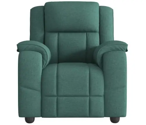 Masāžas Krēsls, Atgāžams, Tumši Zaļš Audums Vidaxl