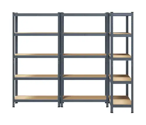 5 Sluoksnių Laikymo Lentynos 3 Vnt Antracito