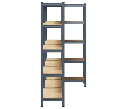 5 Sluoksnių Laikymo Lentynos 3 Vnt Antracito