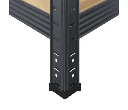 5-Līmeņu Plaukti, 4 Gab., Pelēks Tērauds Inženierijas Koks Vidaxl