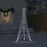 Led Ziemassvētku Eglīte 363 Led Auksti Balts 182 Cm Vidaxl